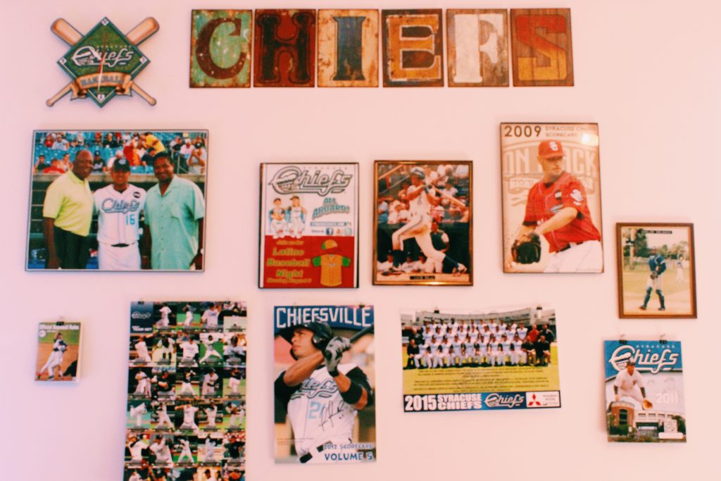 Chiefs signs on a wall.