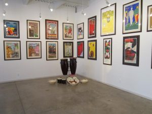 La Casita's exhibit space including 40 limited-edition silkscreen prints